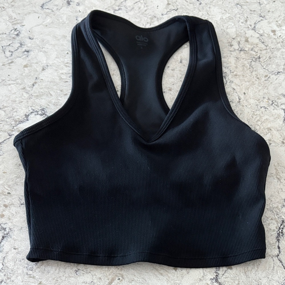 ALO Yoga Women's Sleek Black Sports Bra